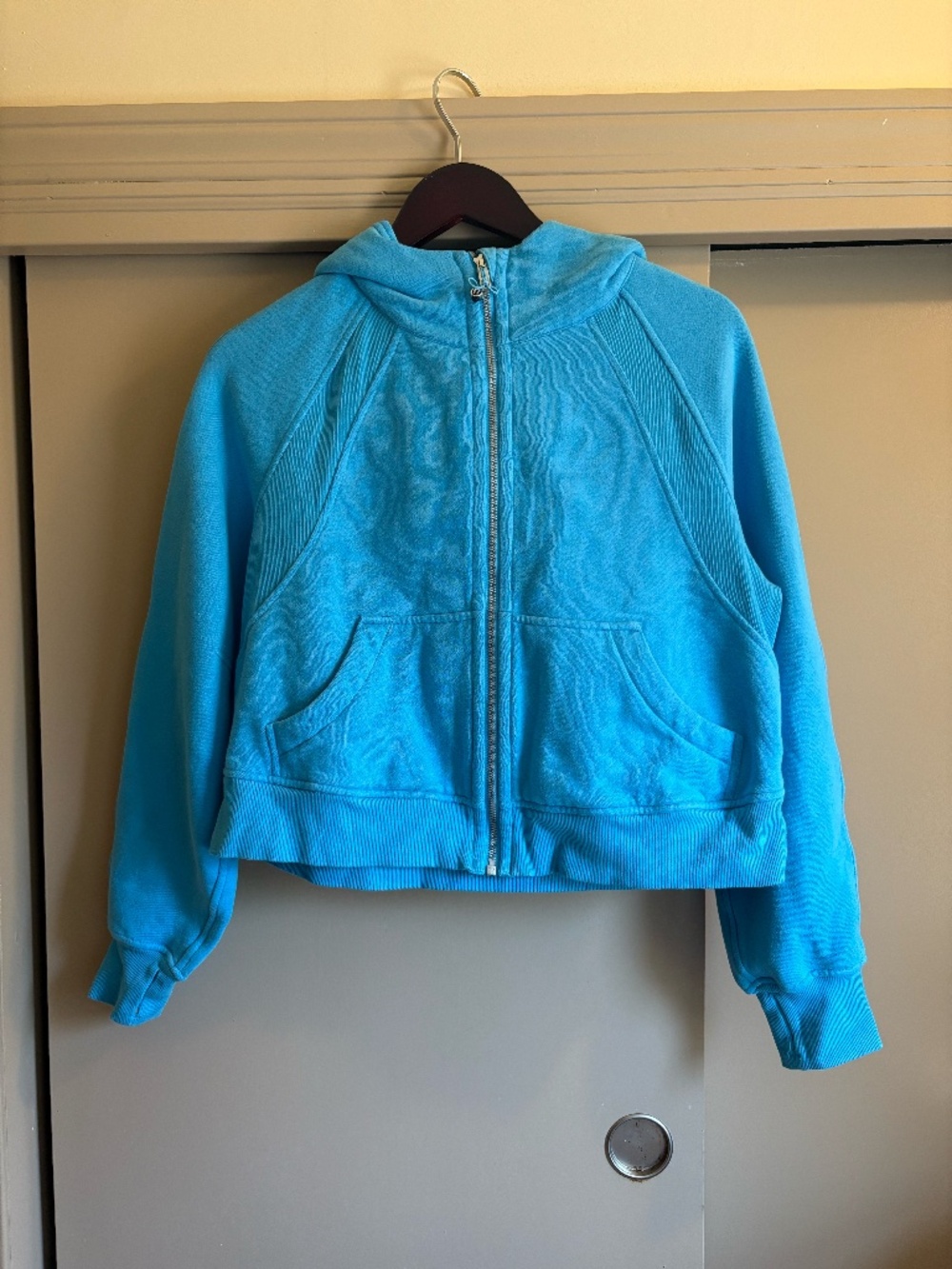 Lululemon Scuba blue hoodie Size XS/S